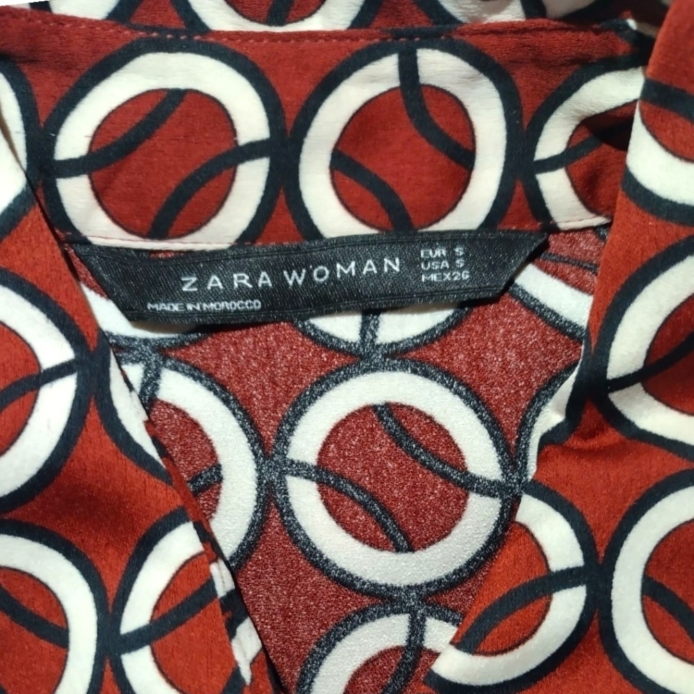 ZARA Geometric Print Tunic Dress | Size Small - Picture 11 of 16